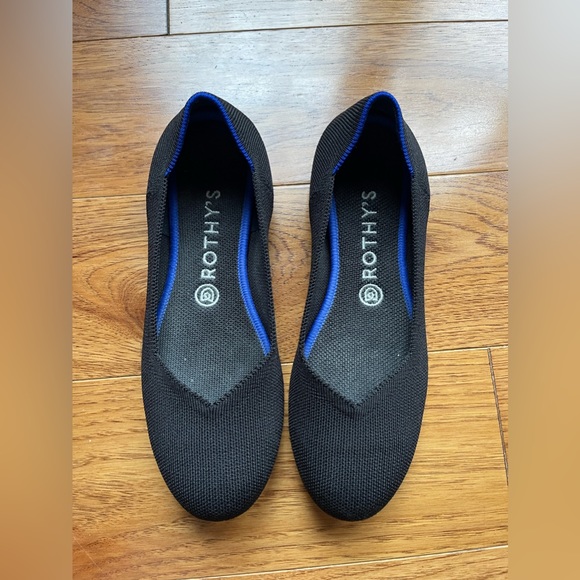 Rothy’s Womens Black Round Toe Flat - Picture 1 of 5